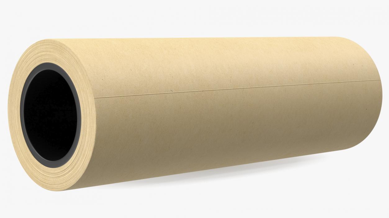 Paper Roll Yellow 3D