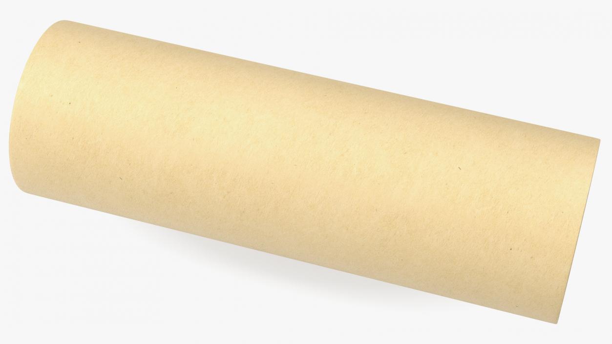 Paper Roll Yellow 3D