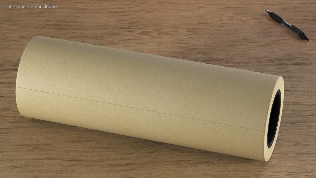 Paper Roll Yellow 3D