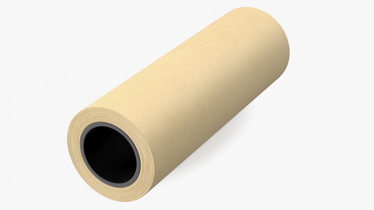 Paper Roll Yellow 3D