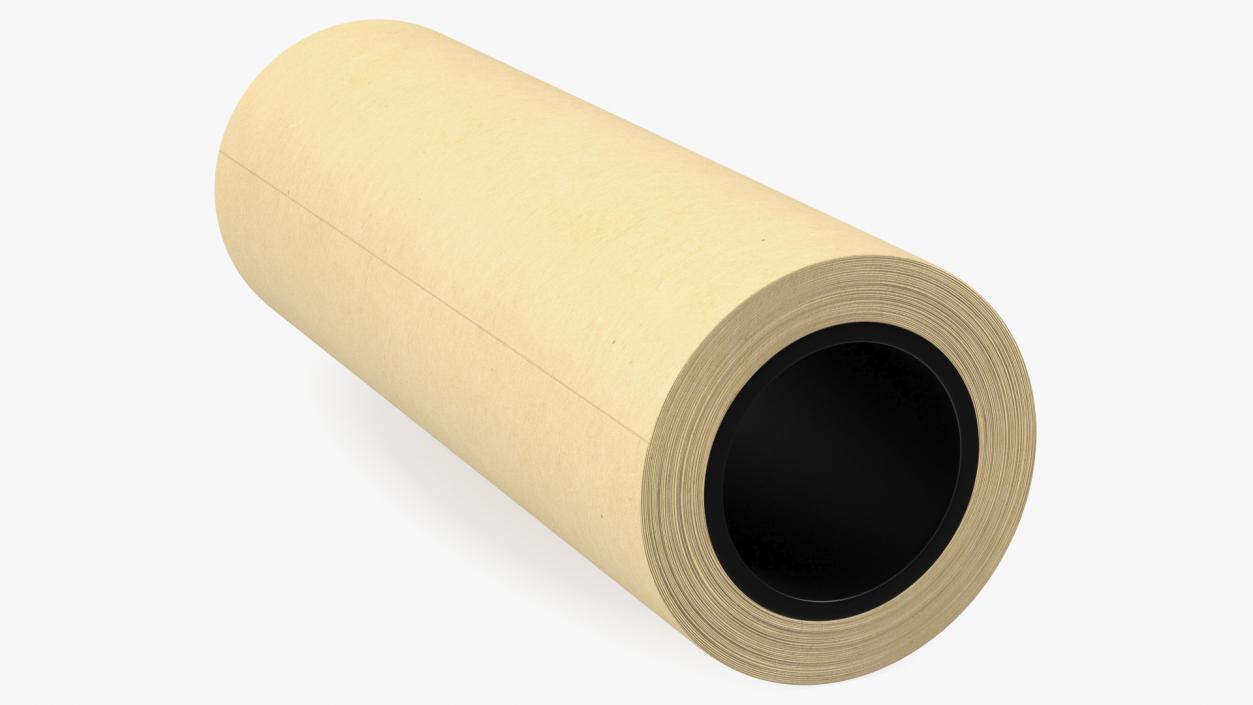 Paper Roll Yellow 3D