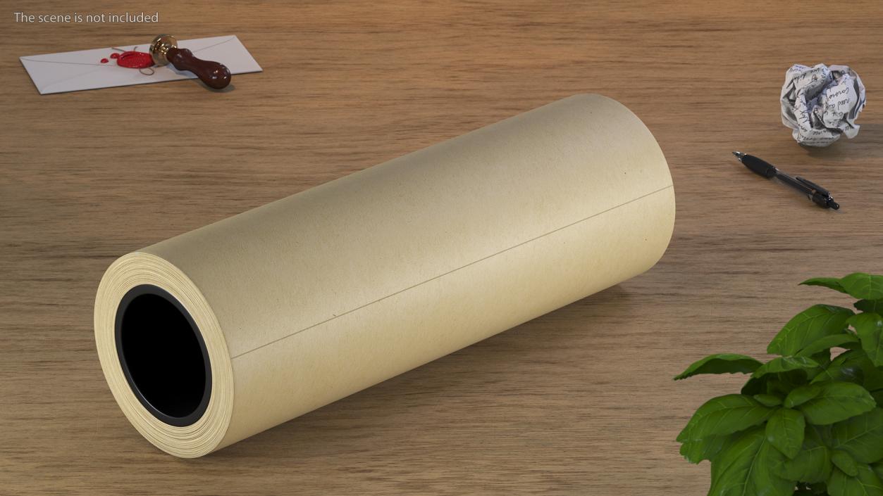 Paper Roll Yellow 3D