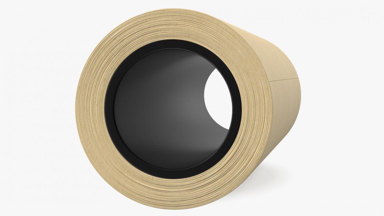 Paper Roll Yellow 3D