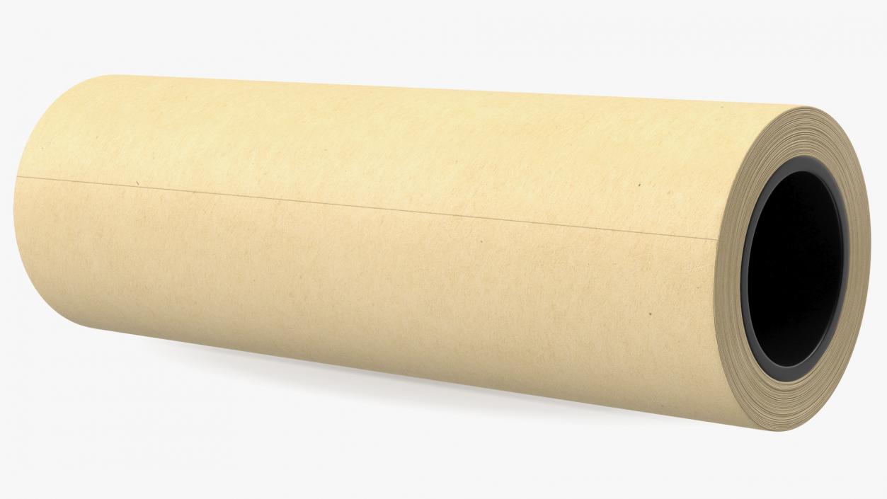 Paper Roll Yellow 3D