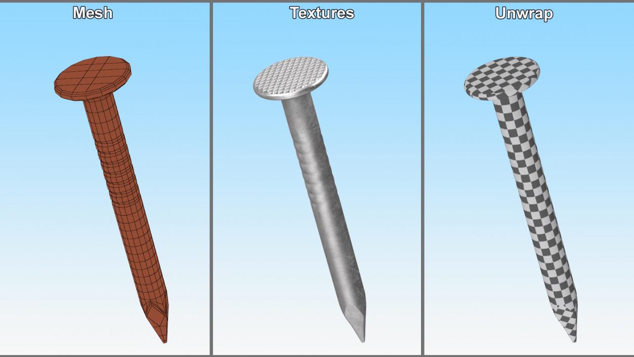 3D model Connector Nails