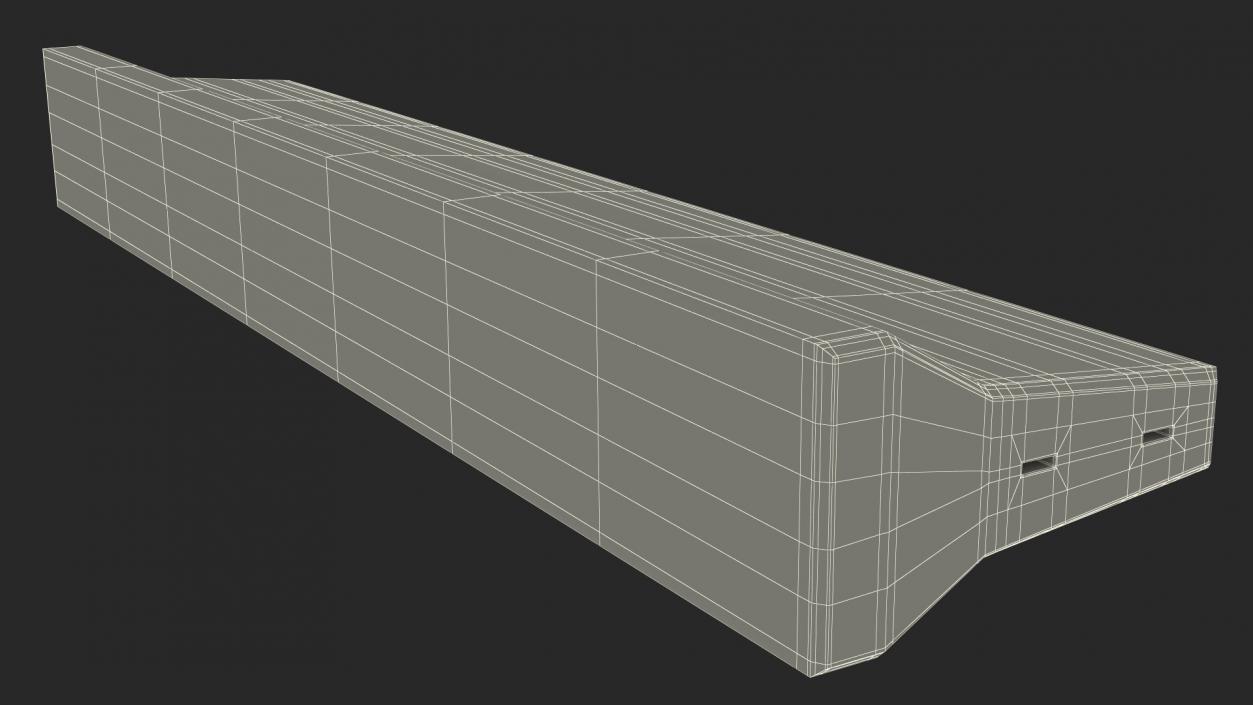 3D Concrete Jersey Barrier model