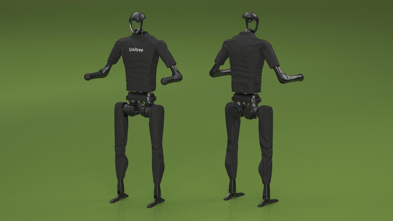 Unitree H1 Humanoid Robot Rigged 3D