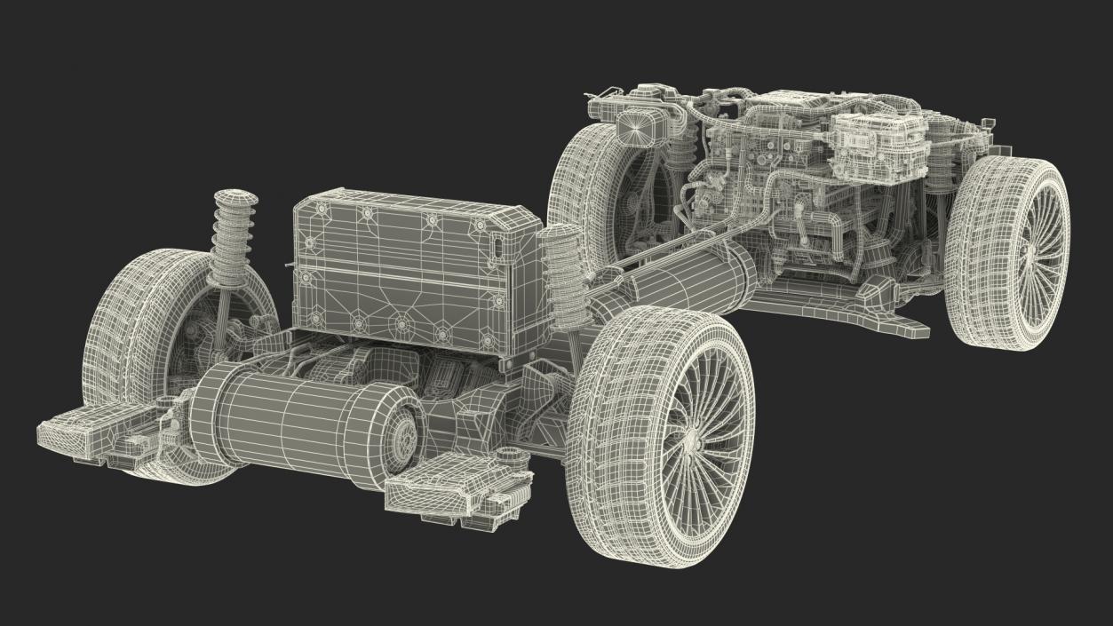 3D Toyota Mirai Hydrogen Fuel Cell System model