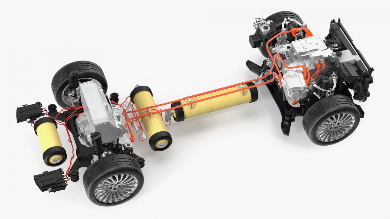 3D Toyota Mirai Hydrogen Fuel Cell System model