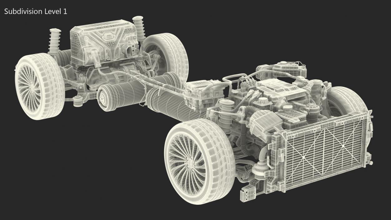 3D Toyota Mirai Hydrogen Fuel Cell System model