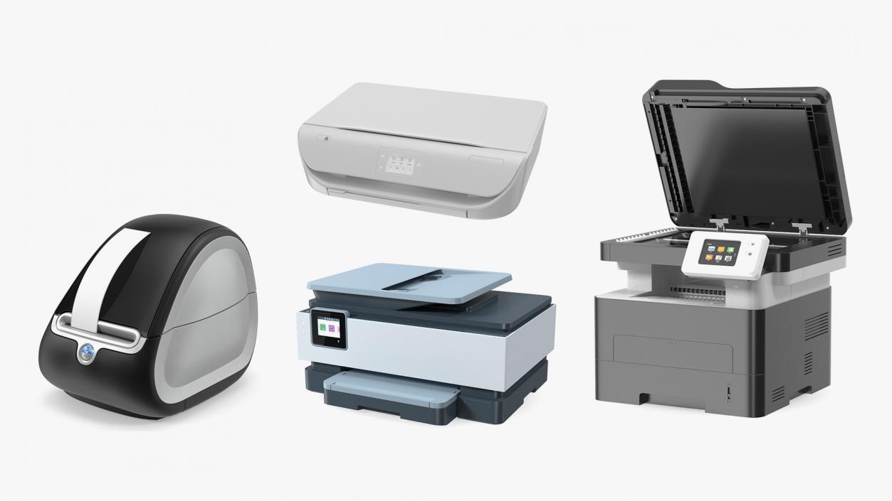 3D model Multifunction Printers Collection 2