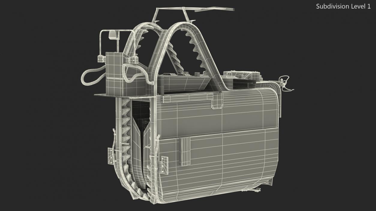 3D model BRAUD 9090X Grape Harvester Machine