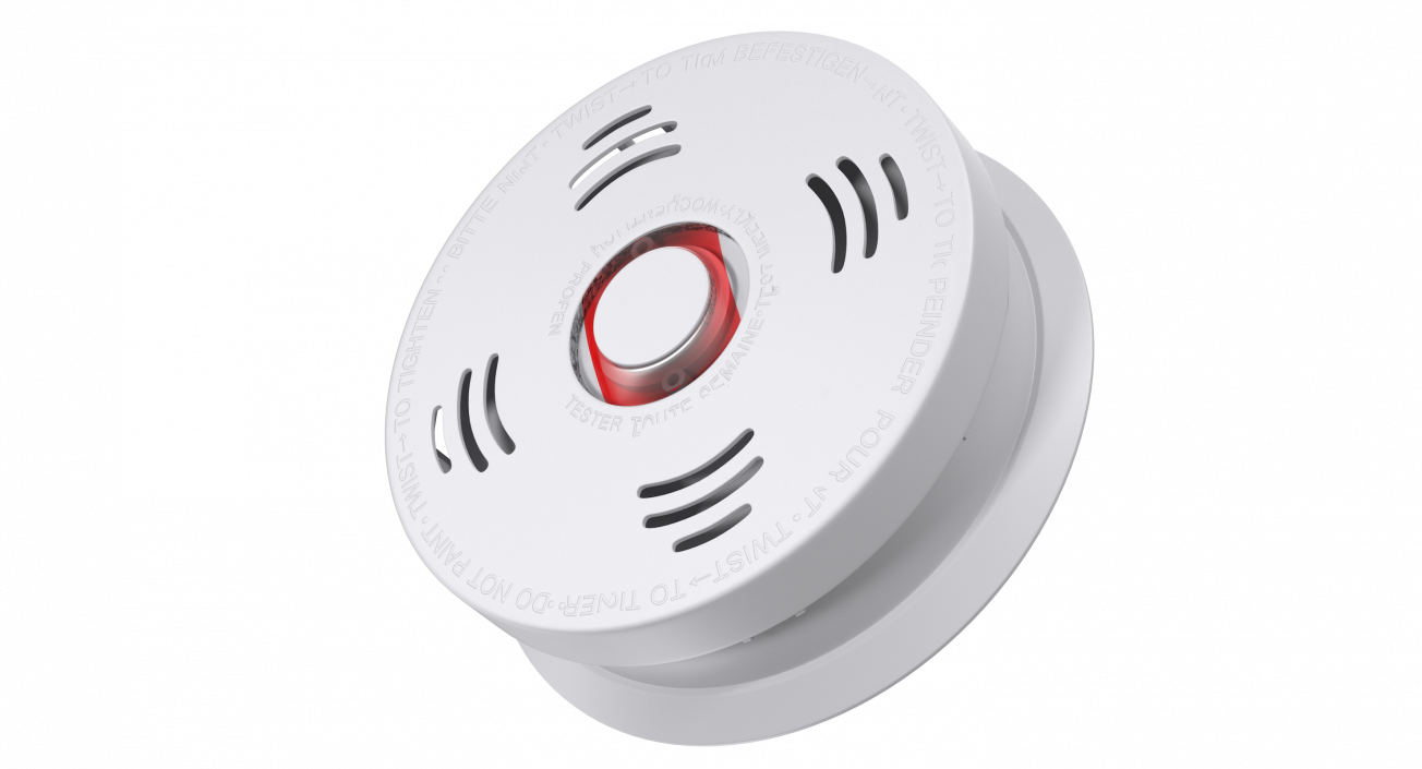 3D Wireless Smoke Detector Generic