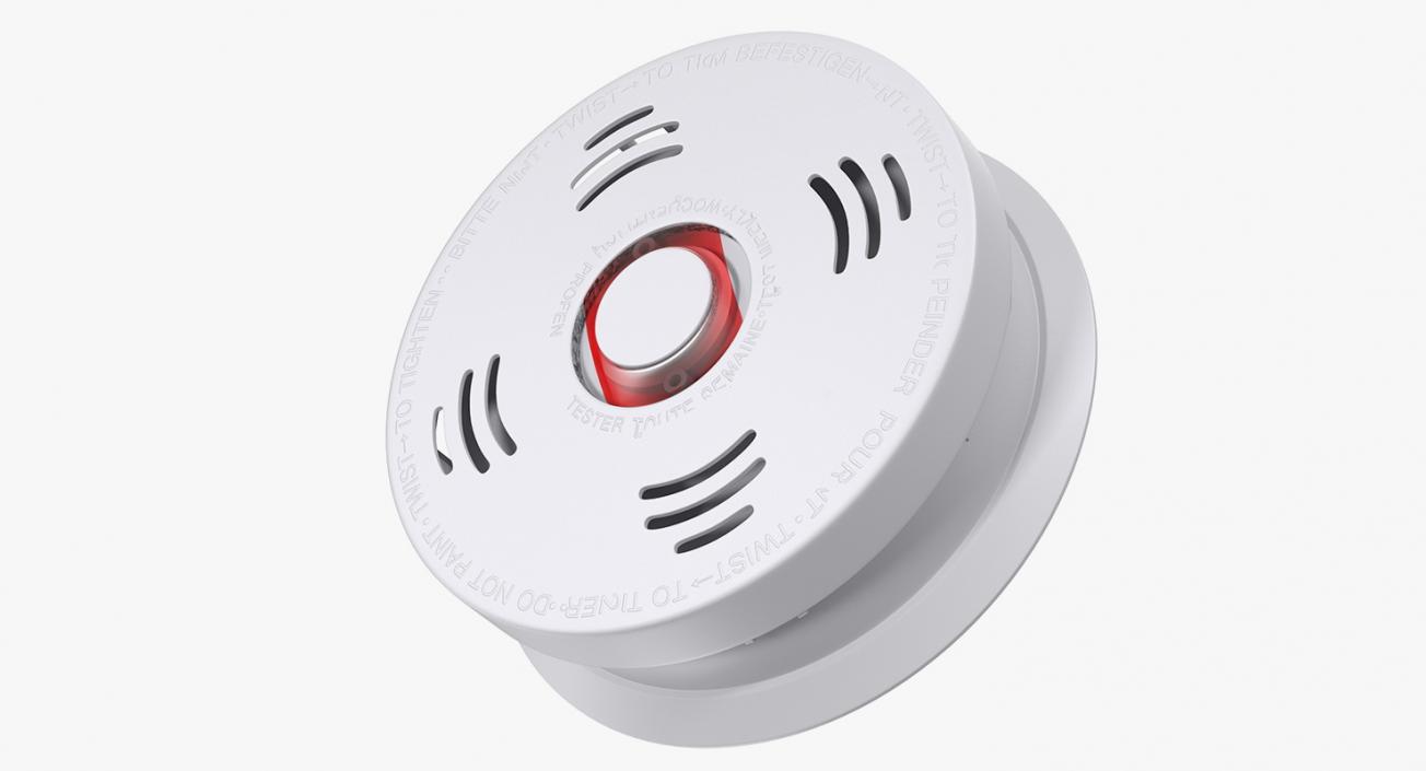 3D Wireless Smoke Detector Generic