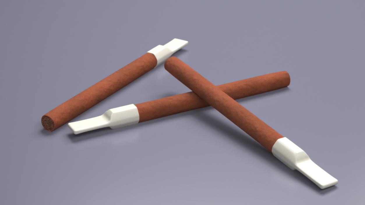 Cigarillos with Plastic Tip 3D