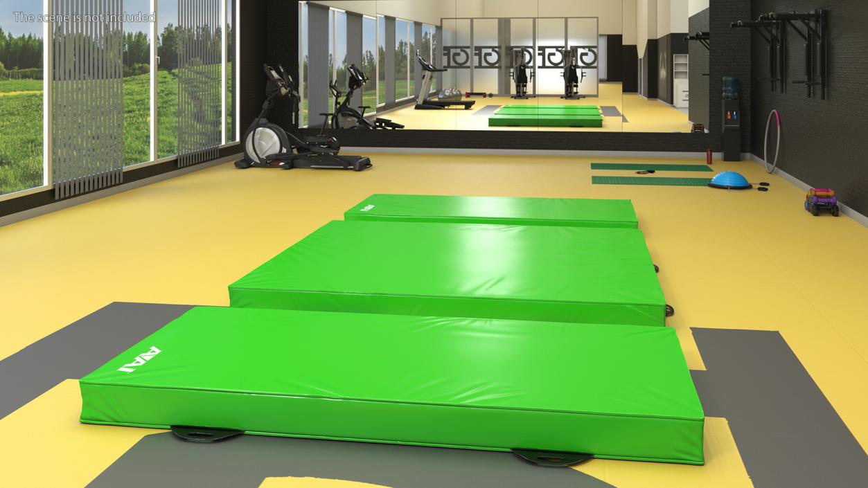 3D Sports Mat Green