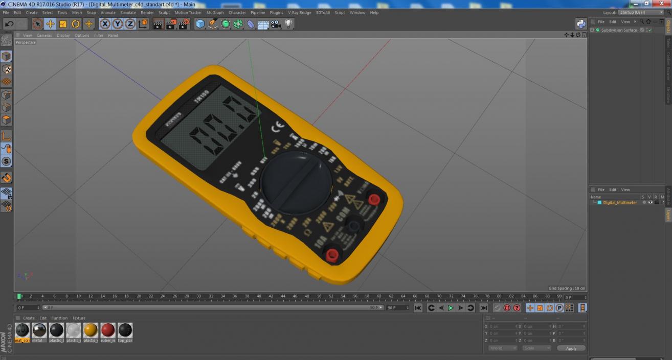 3D Digital Multimeter model