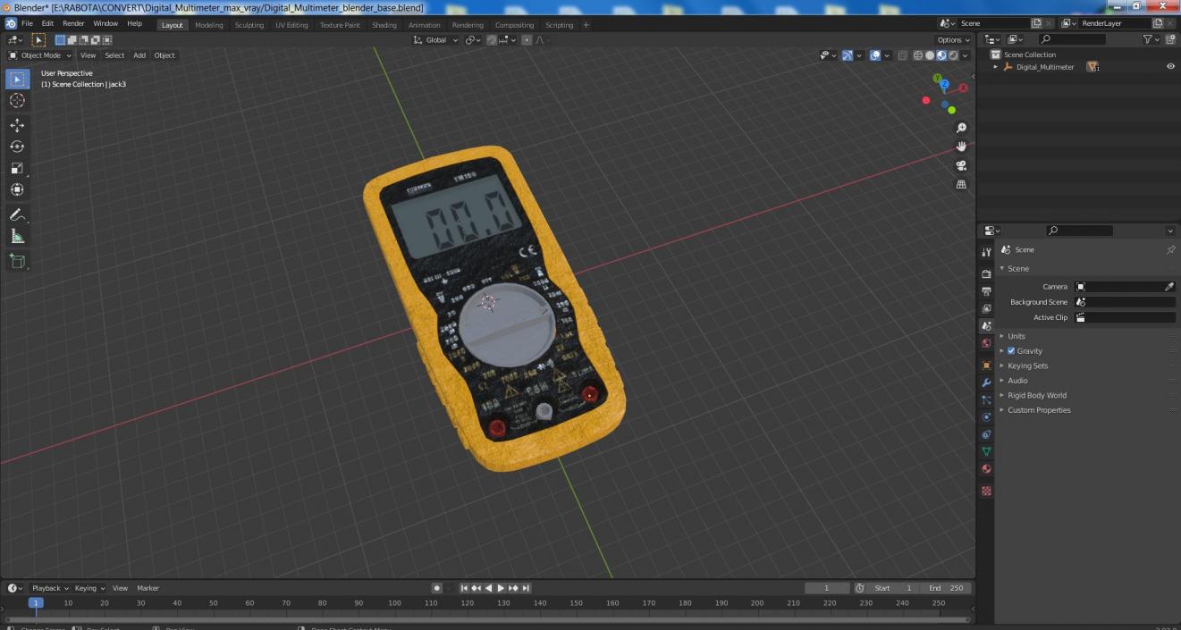 3D Digital Multimeter model