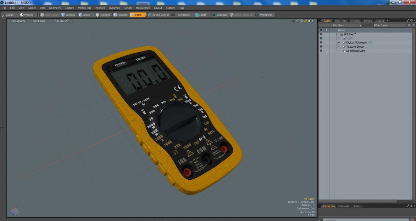 3D Digital Multimeter model