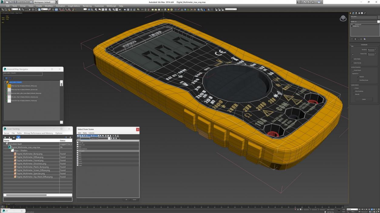 3D Digital Multimeter model