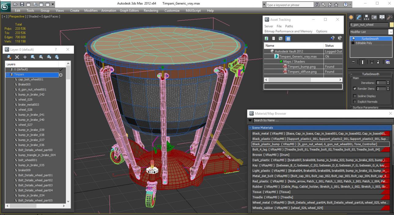 3D model Timpani Generic