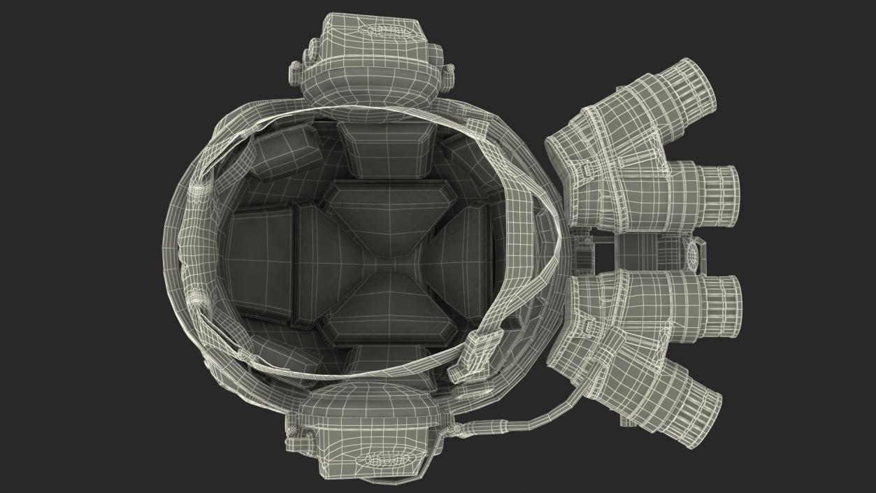 3D Tactical Helmet Digital Camo model