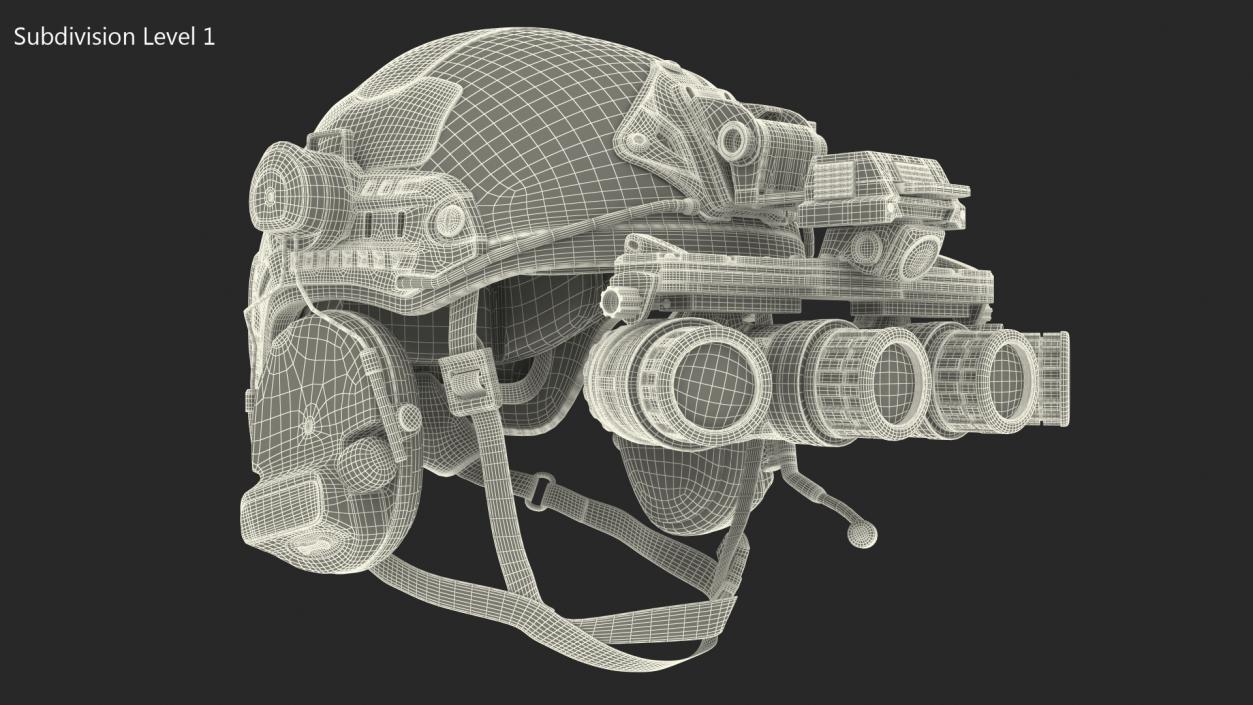 3D Tactical Helmet Digital Camo model