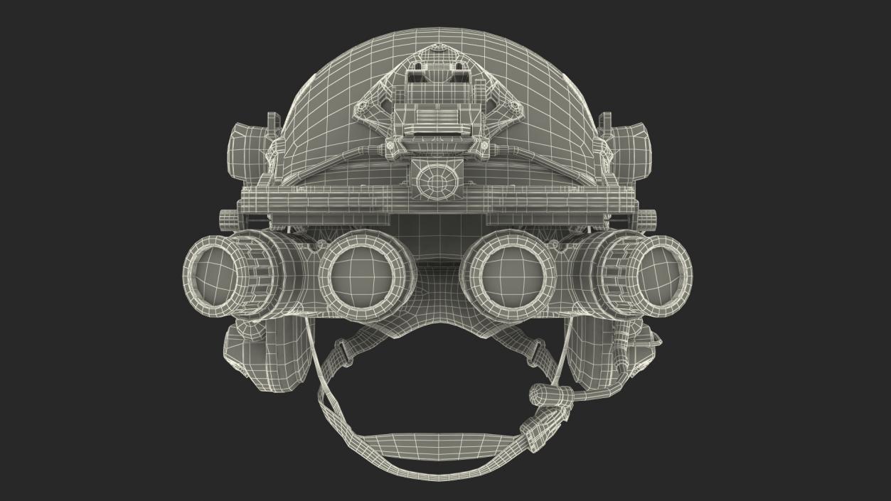 3D Tactical Helmet Digital Camo model