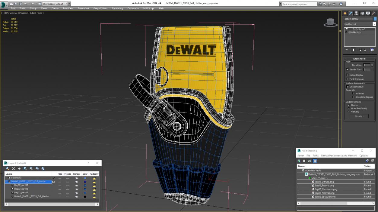 DeWalt DWST1 75653 Drill Holster 3D