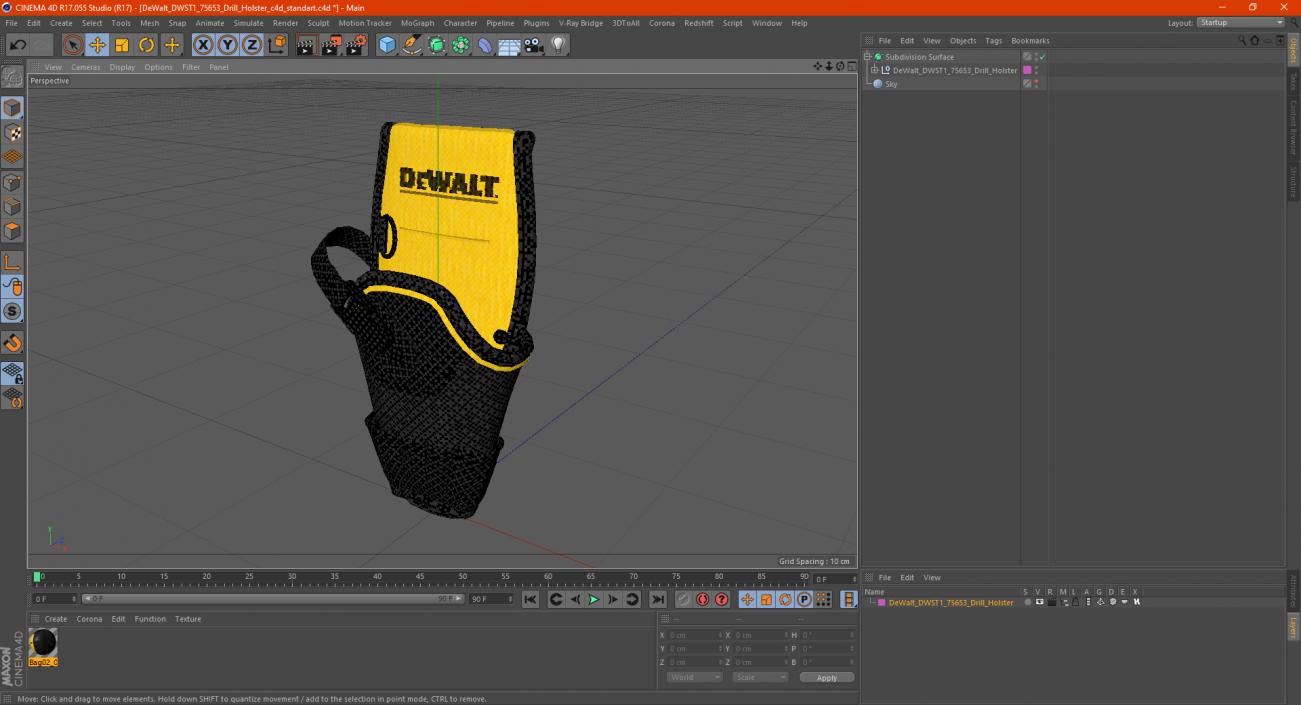 DeWalt DWST1 75653 Drill Holster 3D