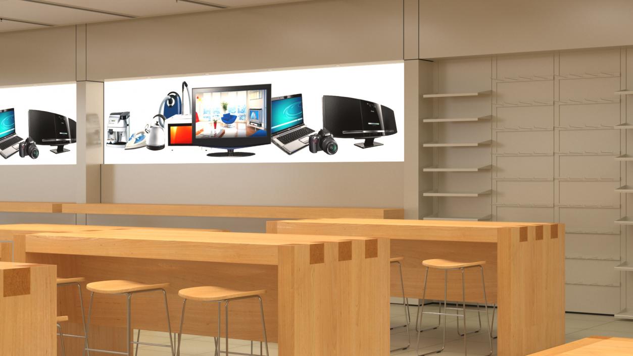 Digital Equipment Store Interior 3D