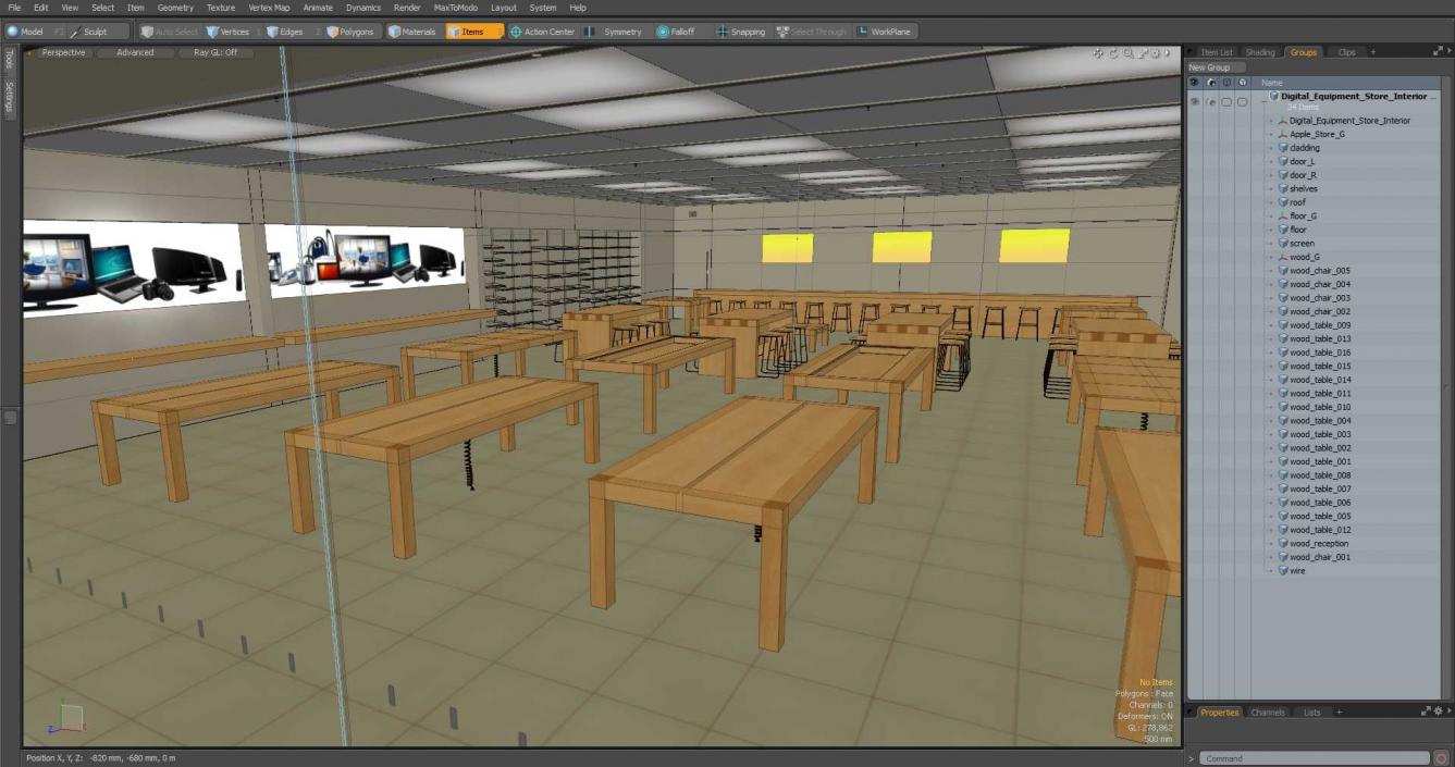 Digital Equipment Store Interior 3D