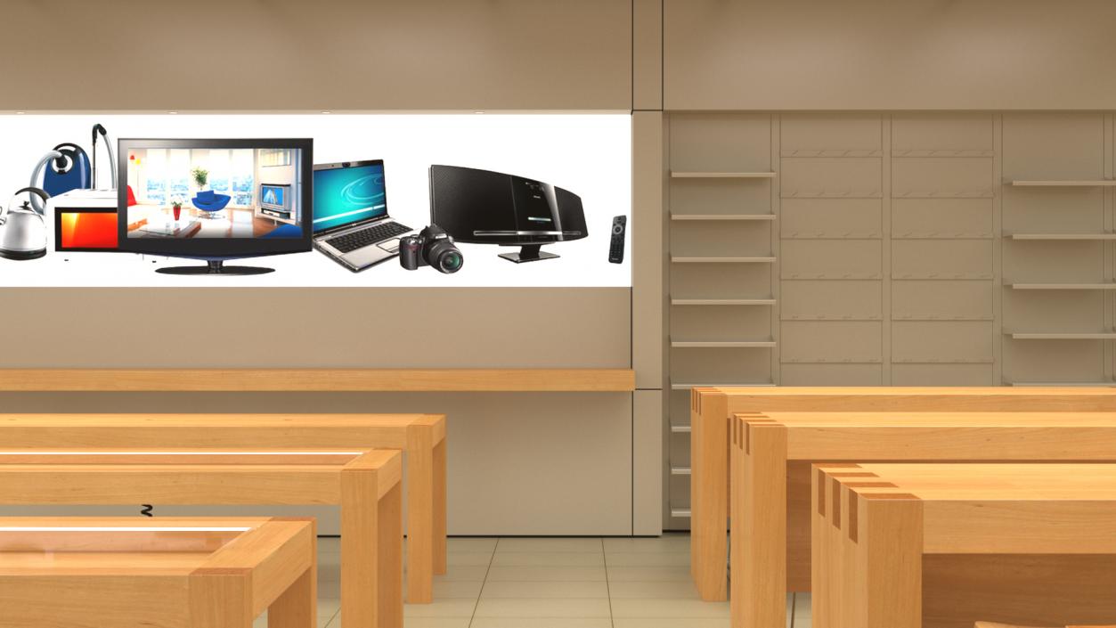 Digital Equipment Store Interior 3D