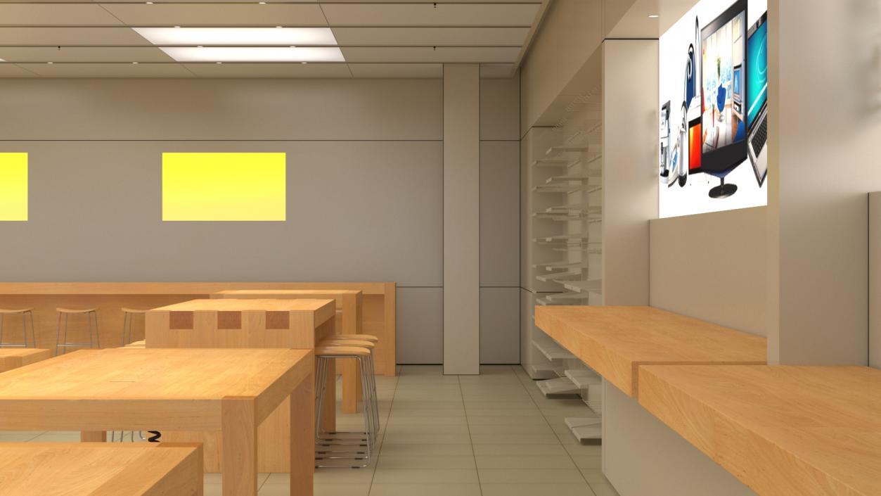 Digital Equipment Store Interior 3D