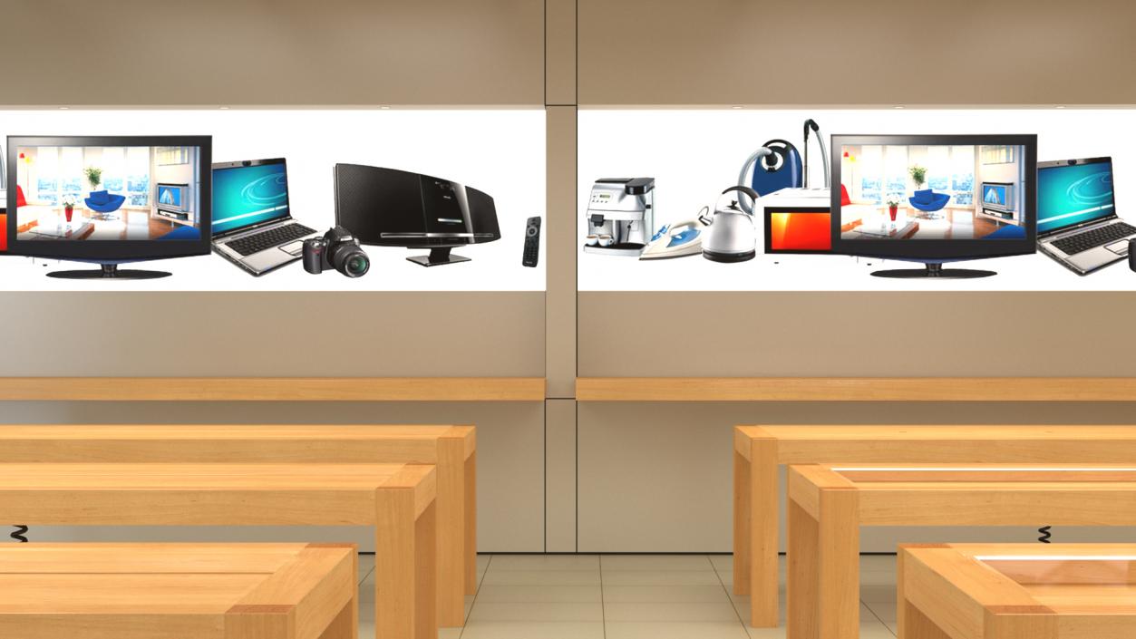 Digital Equipment Store Interior 3D