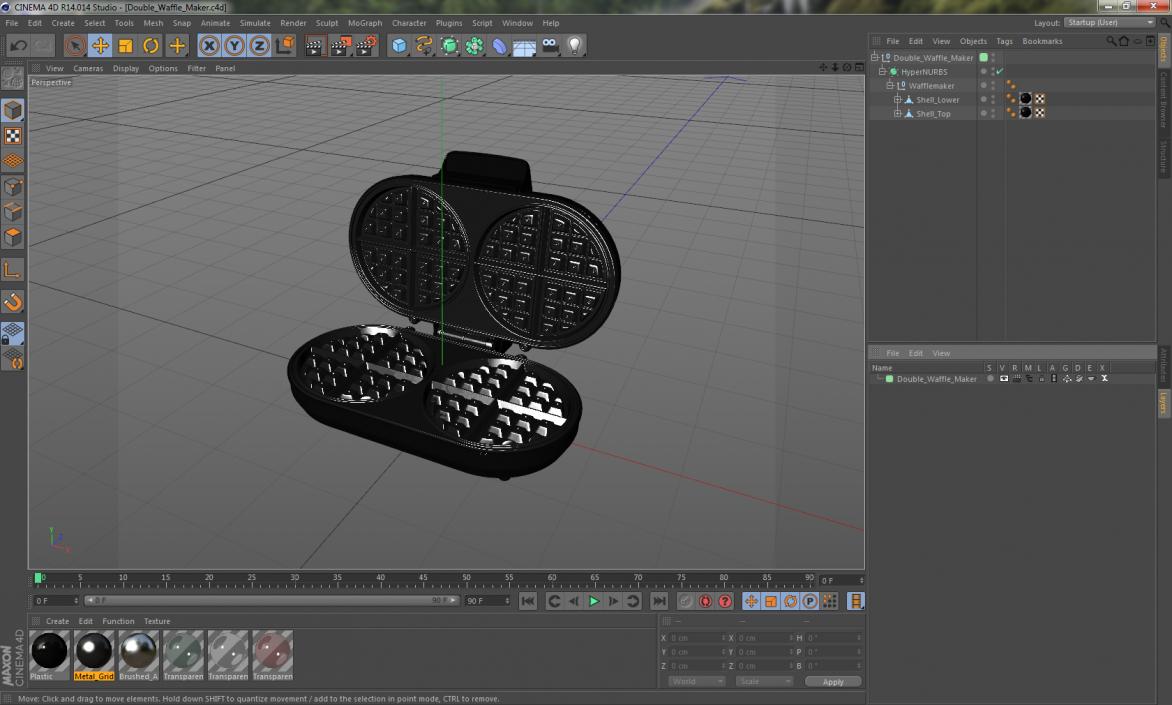 Double Waffle Maker 3D model