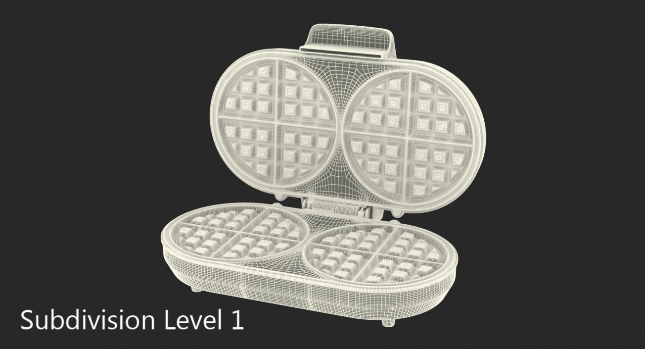 Double Waffle Maker 3D model