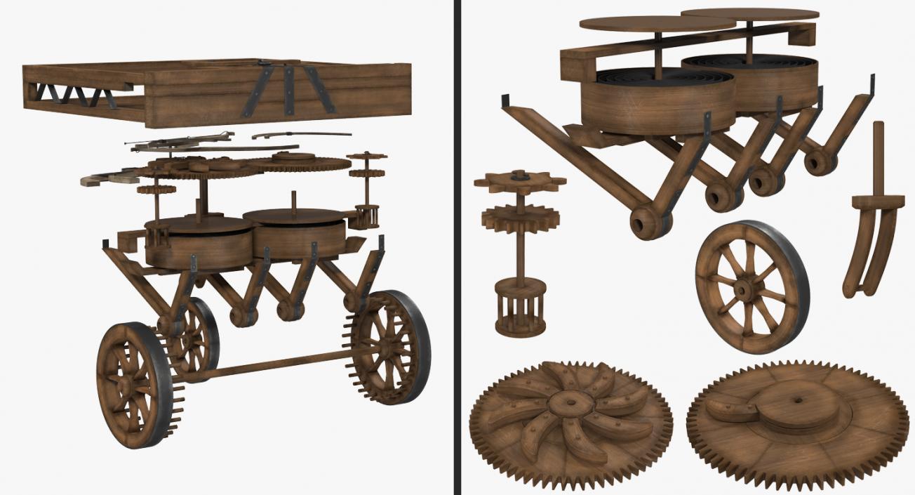 Leonardo da Vinci Vehicles Collection 3 3D model