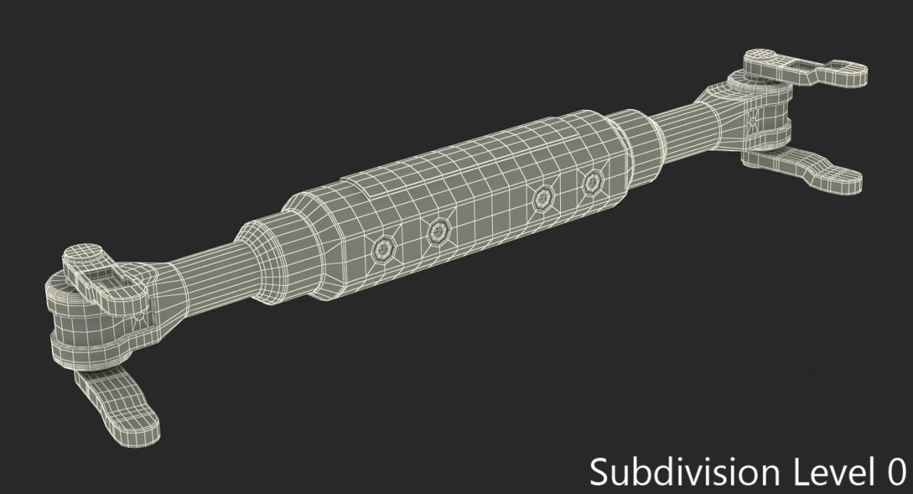 Sci-Fi Anodized Piston 4 3D model