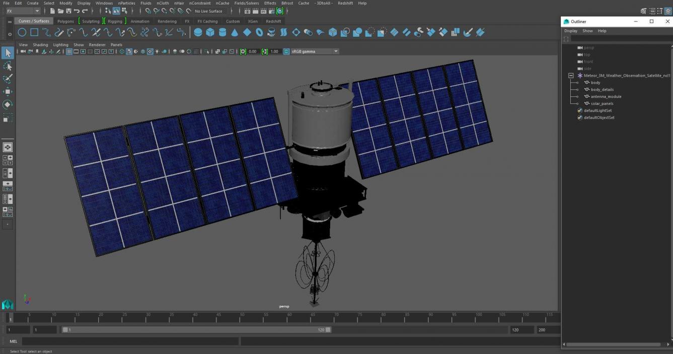 3D Meteor 3M Weather Observation Satellite 2