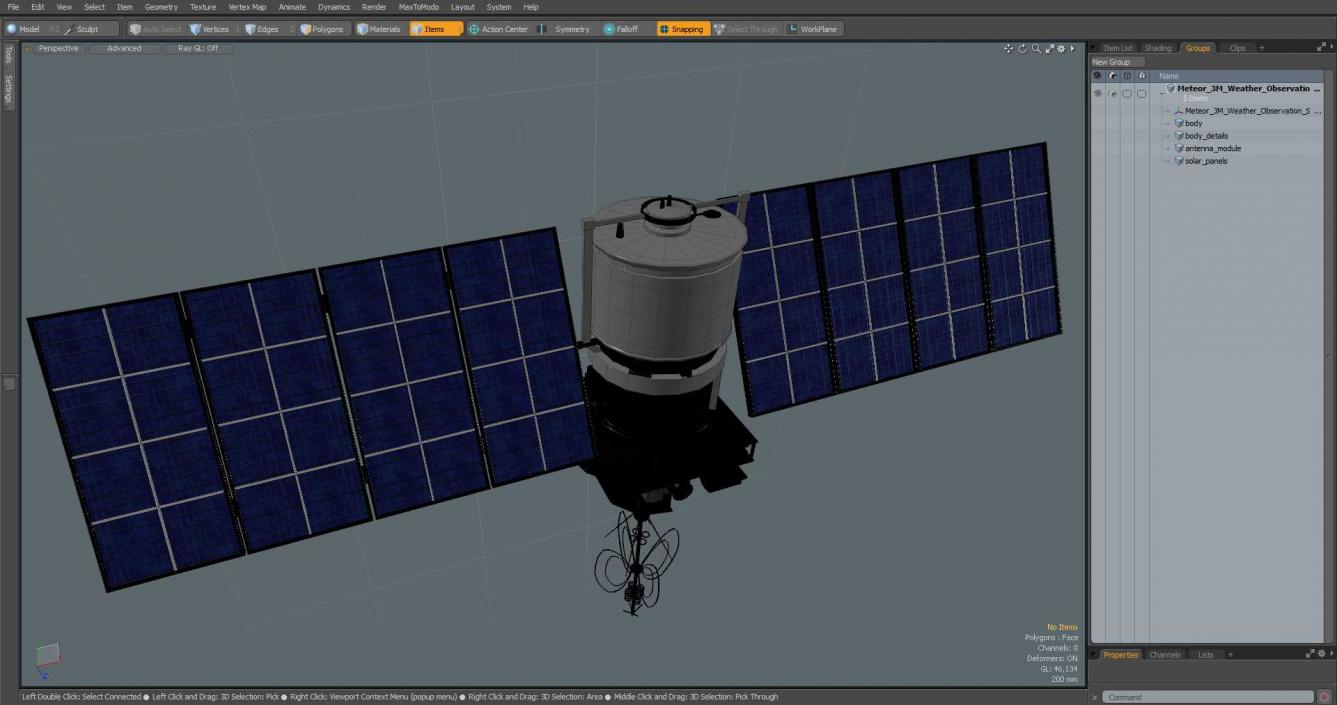 3D Meteor 3M Weather Observation Satellite 2