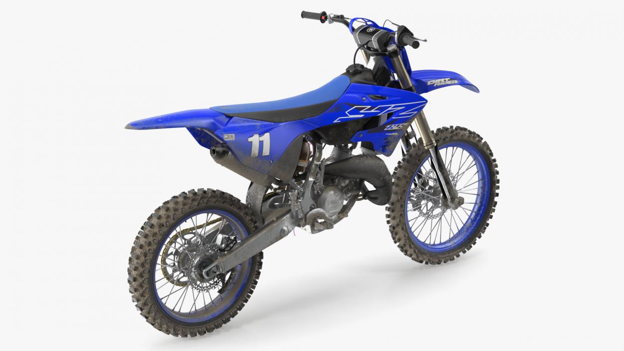 Yamaha YZ125 2022 Dirt Rigged 3D model