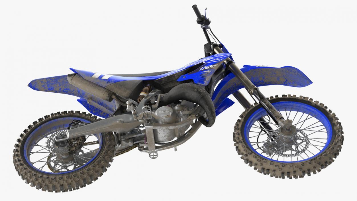 Yamaha YZ125 2022 Dirt Rigged 3D model