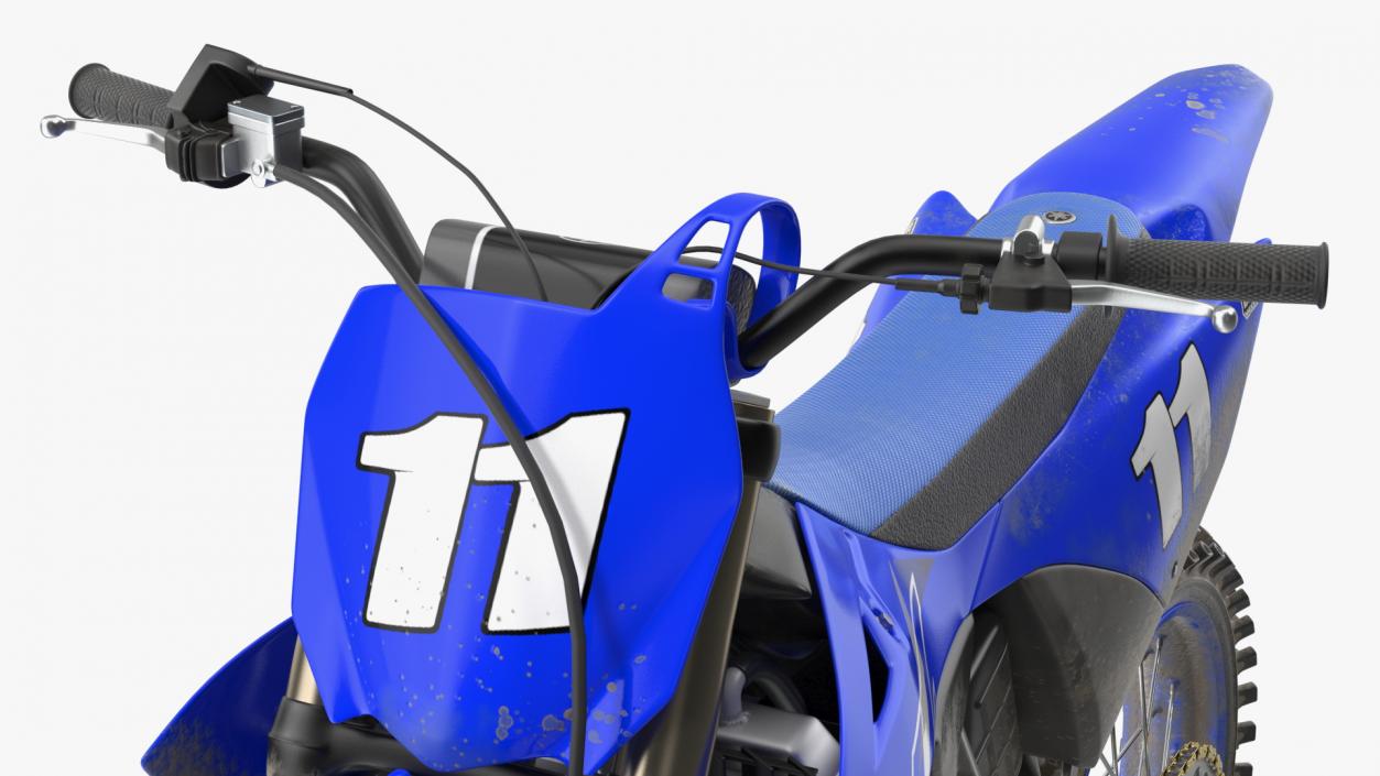 Yamaha YZ125 2022 Dirt Rigged 3D model