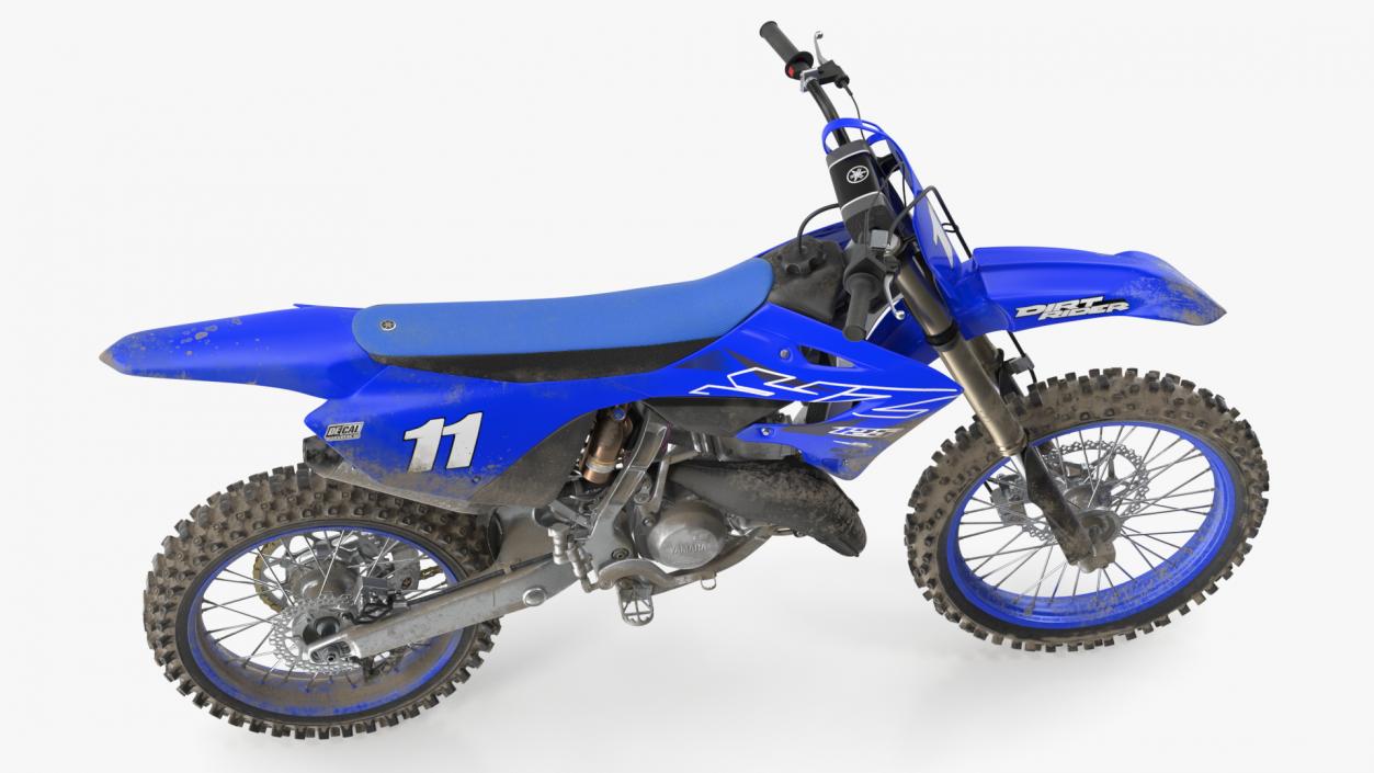 Yamaha YZ125 2022 Dirt Rigged 3D model