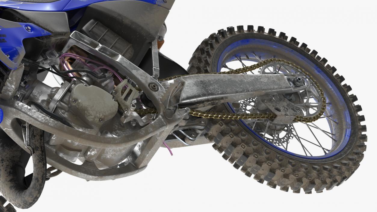 Yamaha YZ125 2022 Dirt Rigged 3D model