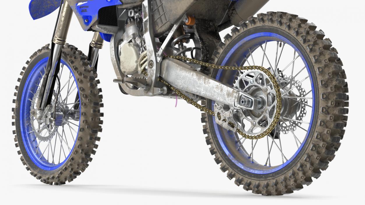 Yamaha YZ125 2022 Dirt Rigged 3D model