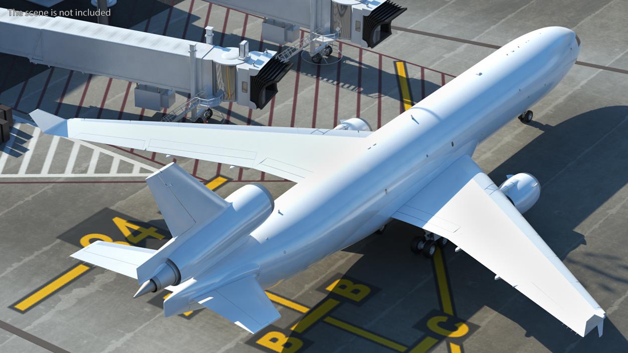 McDonnell Douglas MD11 Tri Jet Wide Body Airliner 3D model