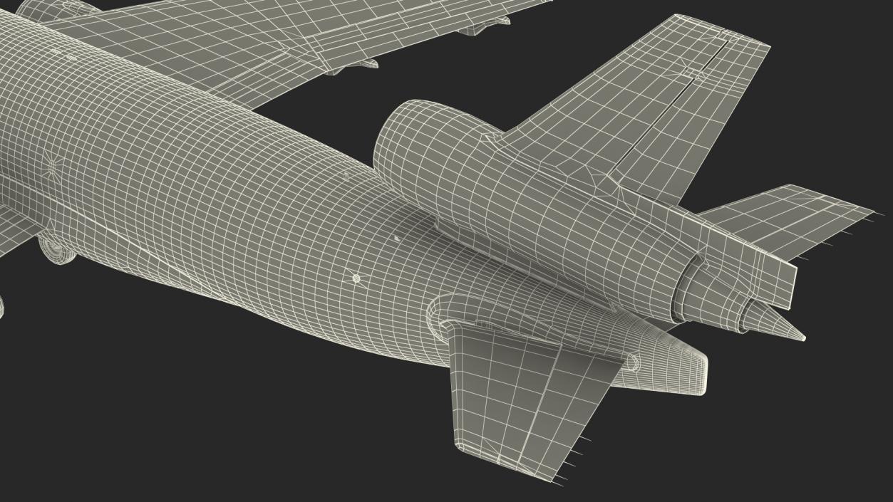 McDonnell Douglas MD11 Tri Jet Wide Body Airliner 3D model