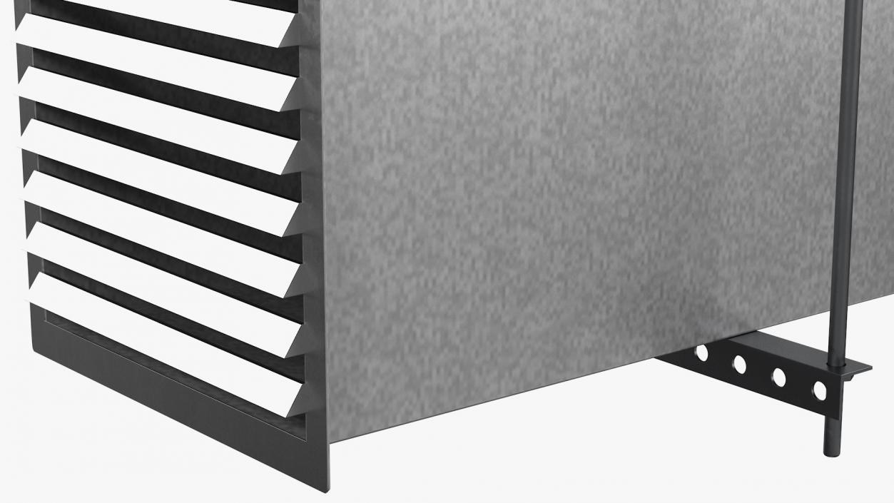 Corner Square Air Duct 3D